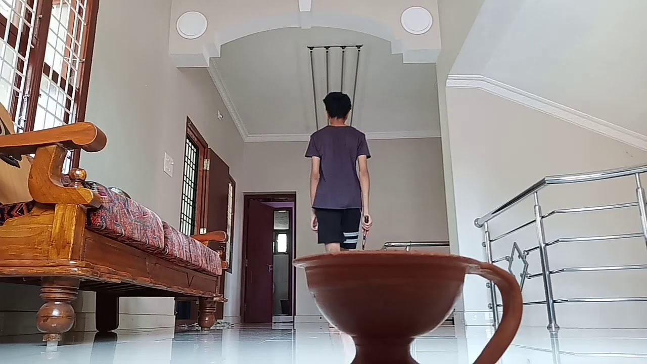 Quarantine trickshot #3: The no-looker shot into cup | HD | PingKing