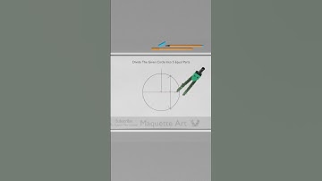 How to Divide a Circle into 5 Equal Parts #shorts