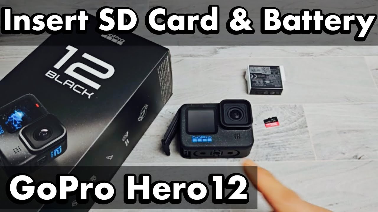 GoPro Hero 12: How to Insert SD Card & Battery 