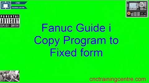 Shubaura Fanuc Oi Copy Program to Fixed Form