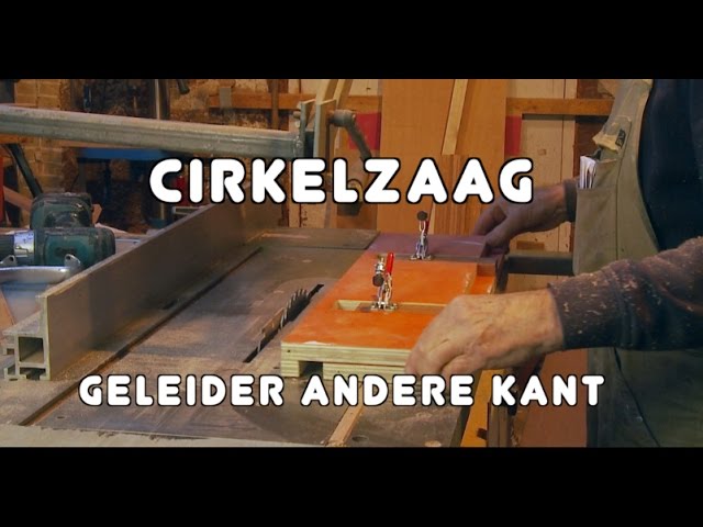 Simuleren winkelwagen Promotie Timmertip 517 De geleider aan de andere kant van de cirkelzaag - YouTube