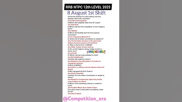RRB NTPC EXAM ANALYSIS 2025|8 August 1st Shift|RRB NTPC EXAM ANALYSIS Today#rrbntpc#shorts#gkgs#rrb