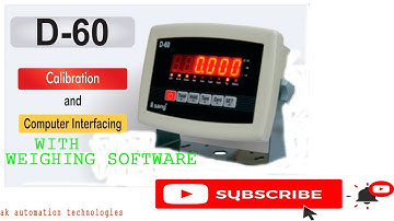 SANG D-60 INDICATOR CALIBRATION & Computer Interfaceing