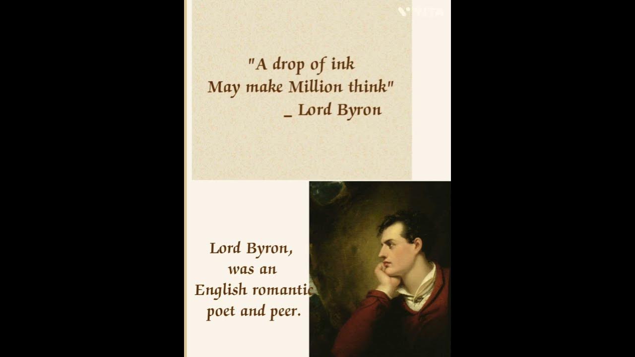 Best Words of# Lord Byron👉😎