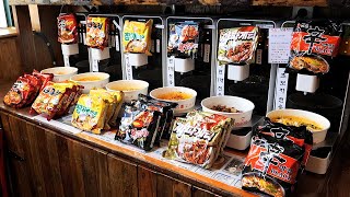 Automatic Ramen Machine Self-service Instant Ramen Shop / 24시 무인 라면 편의점 / Korean Ramen Shop