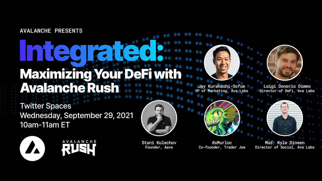 Integrated: Maximizing Your DeFi with Avalanche Rush | Avalanche Spaces