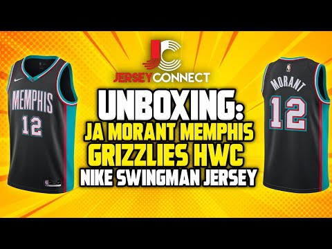 JA Morant Memphis Grizzlies Black Gold Swingman Jersey