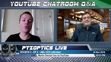 Martin Sinclair CEO of vMix Interview - POST SHOW YouTube Q&A