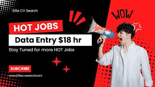 Data Entry Jobs | How to Apply | USA Jobs | jobs2025