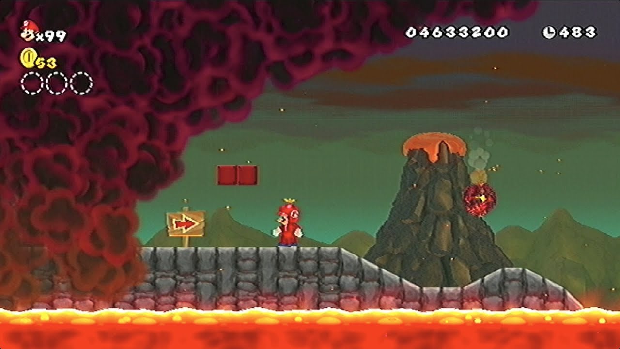 Newスーパーマリオブラザーズwii 62 ワールド8 W8 1 毒ガスから逃げろ Youtube
