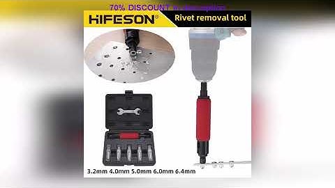 A must-have product! HIFESON Rivet Removal Tool Rivet Drill for Break Rivets Electric Aadpter Pull