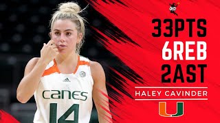 HALEY CAVINDER DROPS CAREER HIGH 33 PTS | Full Highlights VS Florida State