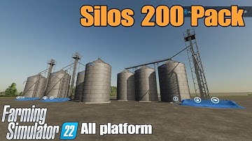 Silos 200 Pack  / FS22 mod for all platforms