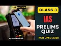UPSC Prelims Daily MCQ's from Current Affairs | Class 3 | UPSC 2026 | Akhil R Nair Sir | IAS Factor
