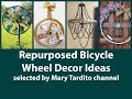 Repurposed Bicycle Wheel Decor Ideas - Old Things Turned into New Things Ideas – Recycled Home Decor