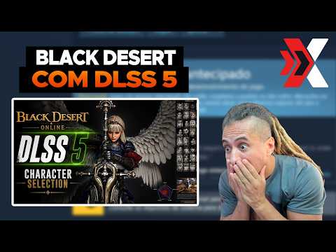 ZEUS REACT: BLACK DESERT ONLINE: SELEÇÃO DE PERSONAGENS COM DLSS 5 LIGADO/DESLIGADO