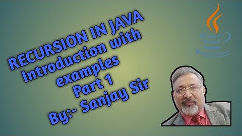 Recursion | Recursive Functions | Java | ISC | class 11 | class 12 | B.sc | B.tech