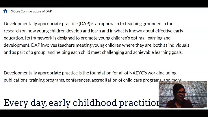 What are the three core considerations of DAP how do they contribute to childrens learning?