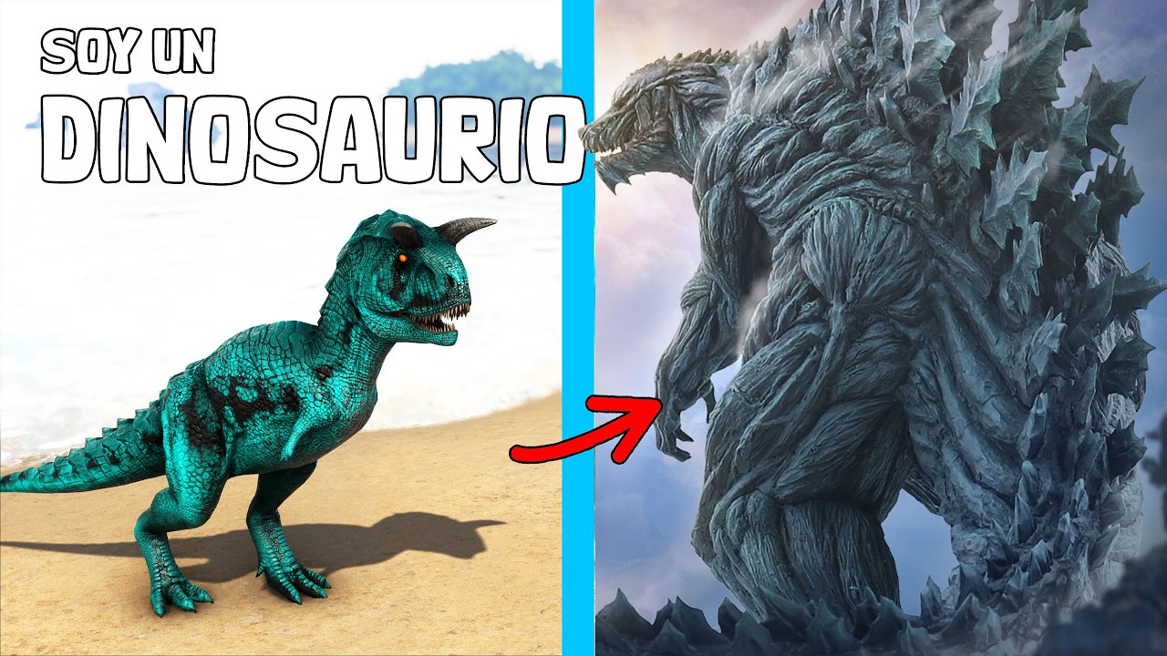 EVOLUCIONO a GODZILLA EARTH! LA HISTORIA DEL PEQUEÑO CARNOTAURUS Kaiju Dios ARK Soy un Dinosaurio