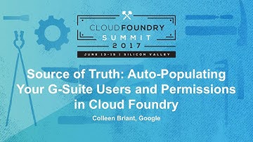 Source of Truth: Auto-Populating Your G-Suite Users and Permissions in Cloud Foundry