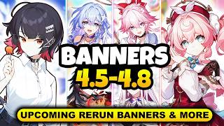 NEW UPDATE! CHARACTER BANNER ROADMAP FOR 4.5-4.8 | ALONG WITH RERUN BANNERS - Honkai: Star Rail