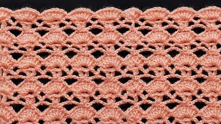 Puntada a Ganchillo Para Principiante/Puntos Tejido a Crochet/Shawl Crochet Pattern/Patrón a Crochet