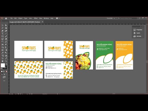 Video Thiết kế card visit bằng Illustrator - Tư duy màu sắc,... - youtube