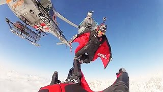 Wingmen Rush Wingsuit Fly Through In Chamonix