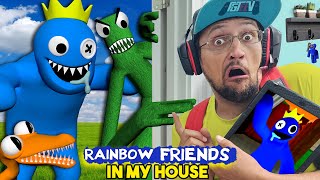 Roblox Rainbow Friends are IN MY HOUSE! 🌈 Survive the Colorblind Distractions! (FGTeeV Knock Offs)