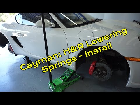 Porsche Cayman 987.2 – H&R Spring Install DIY