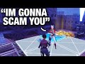 RICH scammer tries everything he can to SCAM ME… 😱🤣 (Scammer Get Scammed) Fortnite