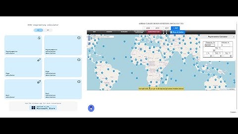 Introduction to ASHRAE Meteo Weather Analysis Website & ALLDAY HVAC Calc Application