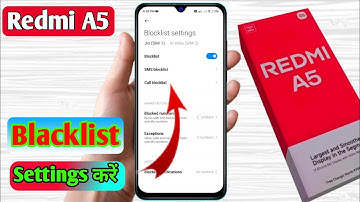 how to delete blacklist number in redmi a5 | redmi a5 blacklist setting