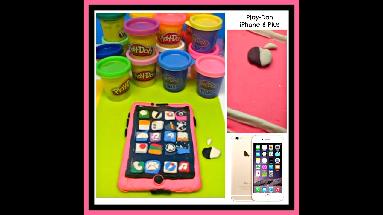 Play Doh How to make an Play-Doh iPhone Mobile Phone crafts - YouTube