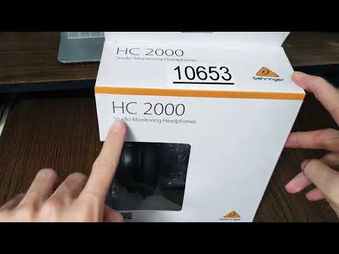 Unboxing Headphone Behringer HC 2000