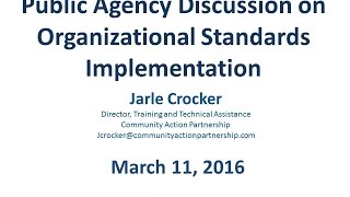 CSBG Organizational Standards TA Guides for Public CAAs   3 11 2016