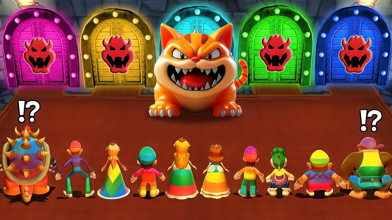 マリオパーティ9」虹色の衣装を纏った全キャラクターを紹介！ - YouTube
