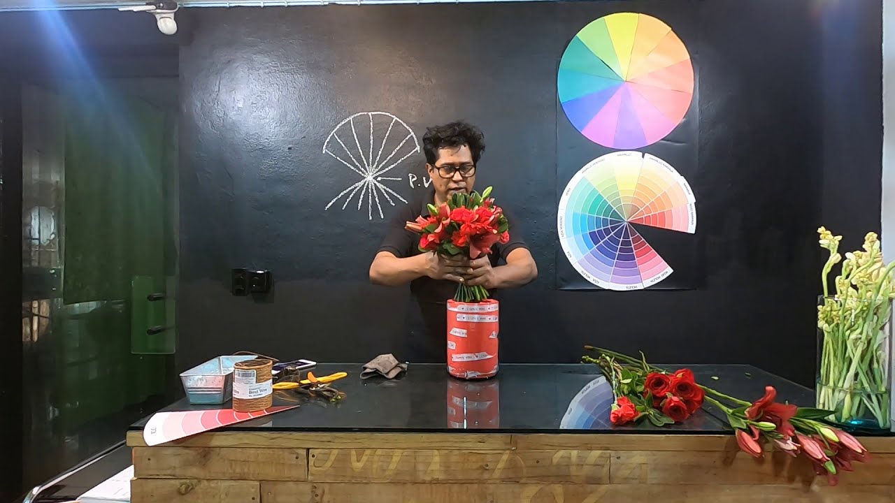 Flores Para Transformar Clase 3, Bouquet Frances en Florero Para San Valentín.