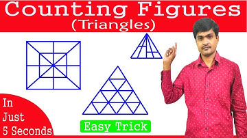 Counting figures Part-1(Triangles) I Best Reasoning in telugu I Solve in just 5 seconds | Ramesh Sir