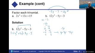 YC - Intermediate Algebra - Section 6 3 Lecture