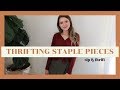 Thrifting Wardrobe Staples! | Sip & Thrift