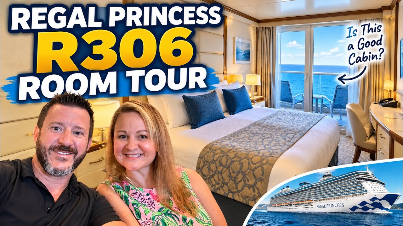 Regal Princess Balcony Cabin R306 Room Tour | Is This a Good Cabin?