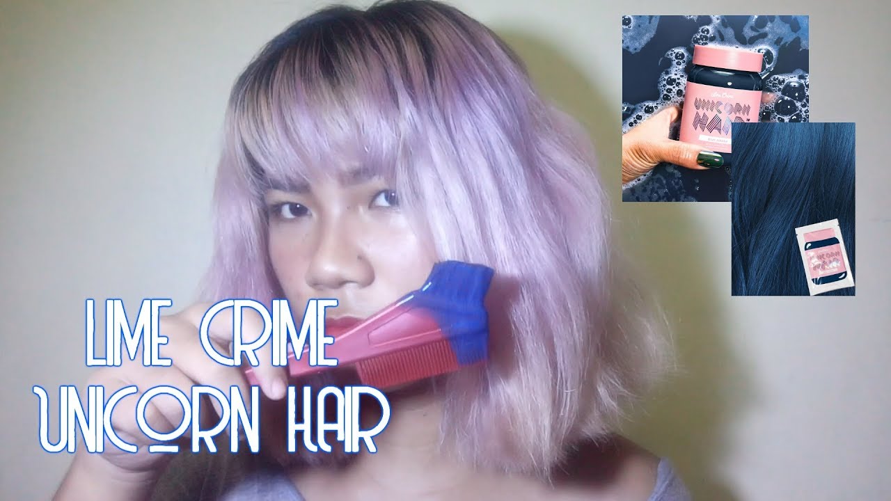 4. Lime Crime Unicorn Hair Tint in Blue Smoke - wide 2
