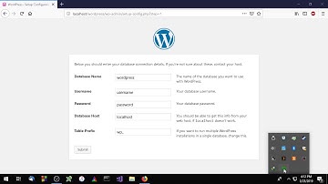 Install Wordpress with WAMP server