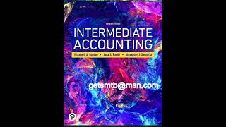 Test Bank Solutions Intermediate Accounting 3rd Edition Gordon