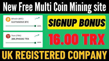 New Free MultiCoin CLOUD Mining Site || free BTC Cloud Mining website 2023