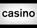 How To Pronounce Casino - YouTube