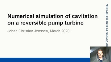 CRHTX-18-Numerical Simulation of Cavitation on a Reversible Pump Turbine