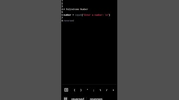 Palindrome Number Program | Python Program #shorts #programming  #coding #funny #trend #python