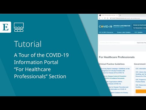 A Tour of the COVID-19 Information Portal 